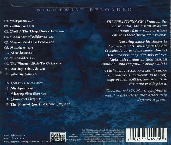 CD Nightwish – Oceanborn - Image 2