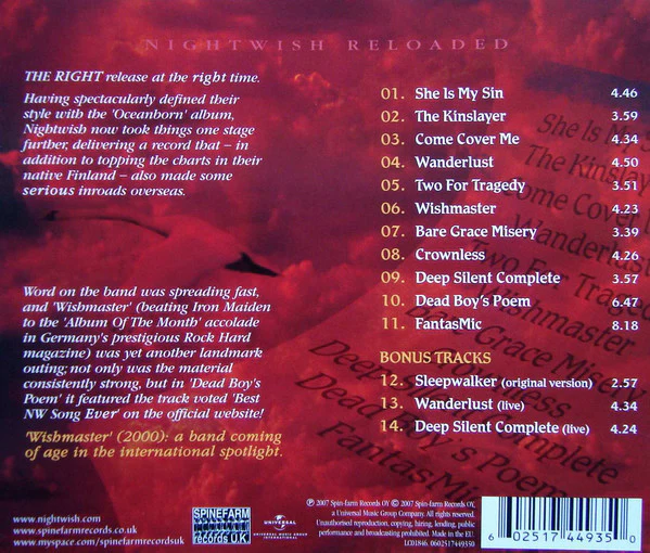 CD Nightwish – Wishmaster - Image 2