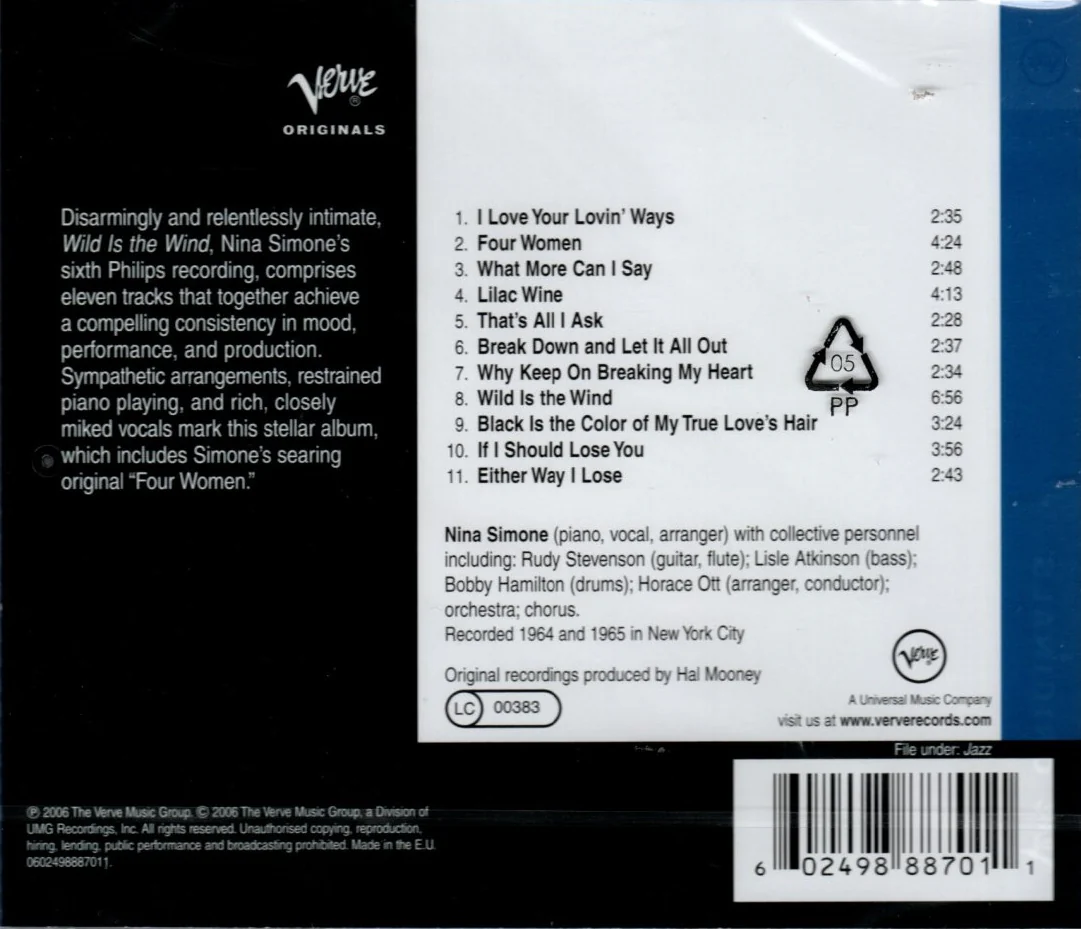 CD Nina Simone – Wild Is The Wind - Image 2