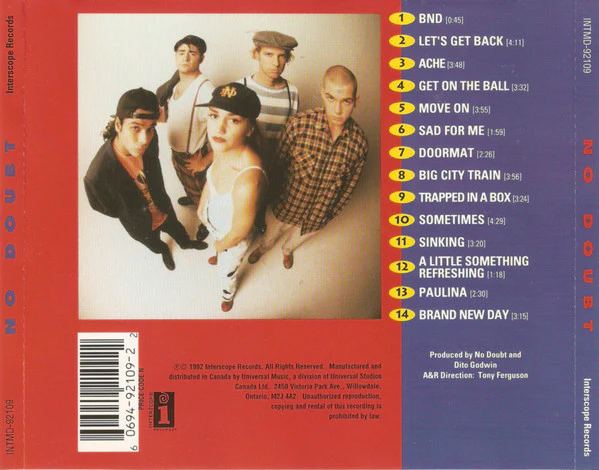 CD No Doubt – No Doubt - Image 2