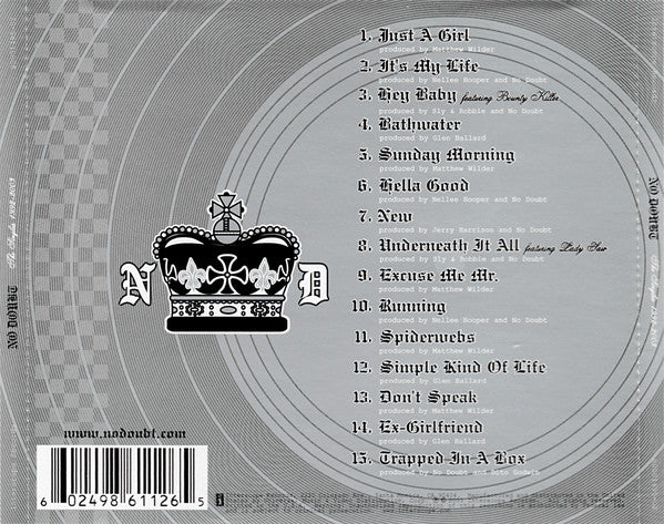 CD No Doubt - The Singles 1992 - 2003 - Image 2