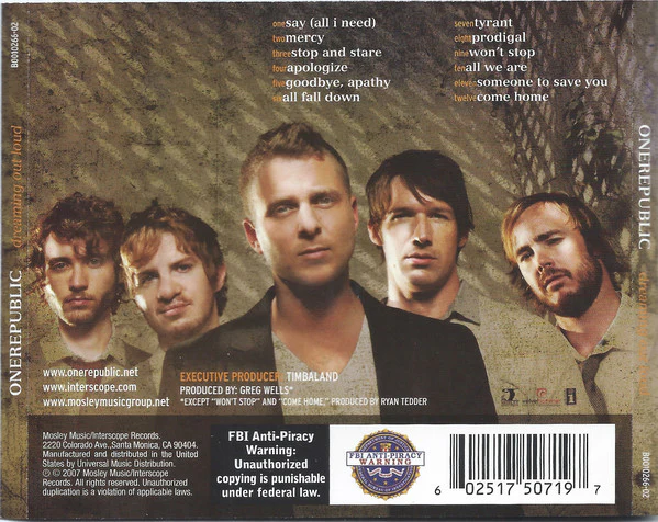 CD OneRepublic – Dreaming Out Loud - Image 2