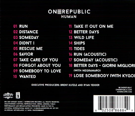 CD OneRepublic – Human - Image 2