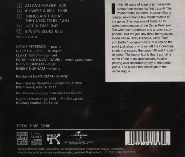 CD Oscar Peterson – Oscar Peterson Jam (Montreux '77) - Image 2