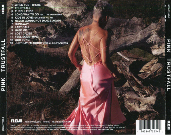 CD P!NK – Trustfall - Image 2