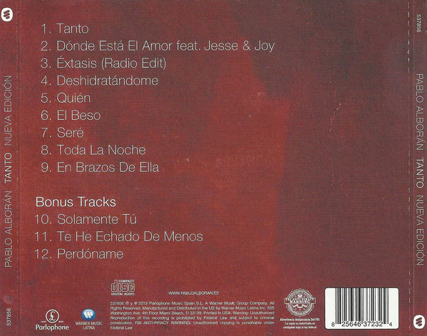 CD Pablo Alboán -Tanto - Image 2