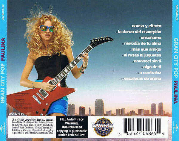 CD Paulina – Gran City Pop - Image 2