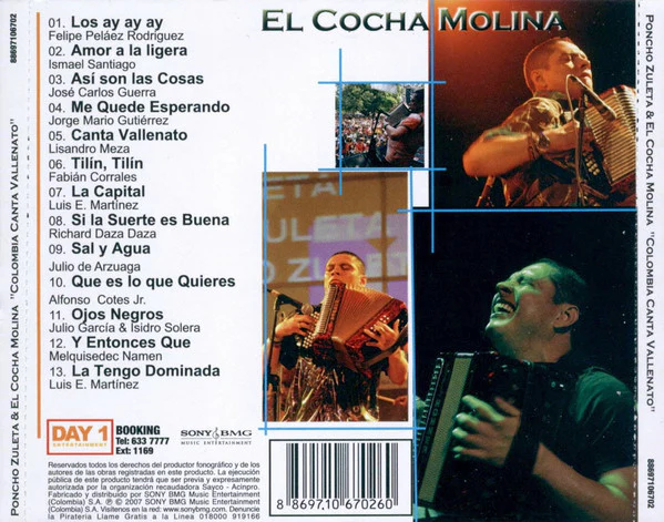 CD Poncho Zuleta - Colombia Canta Vallenato - Image 2