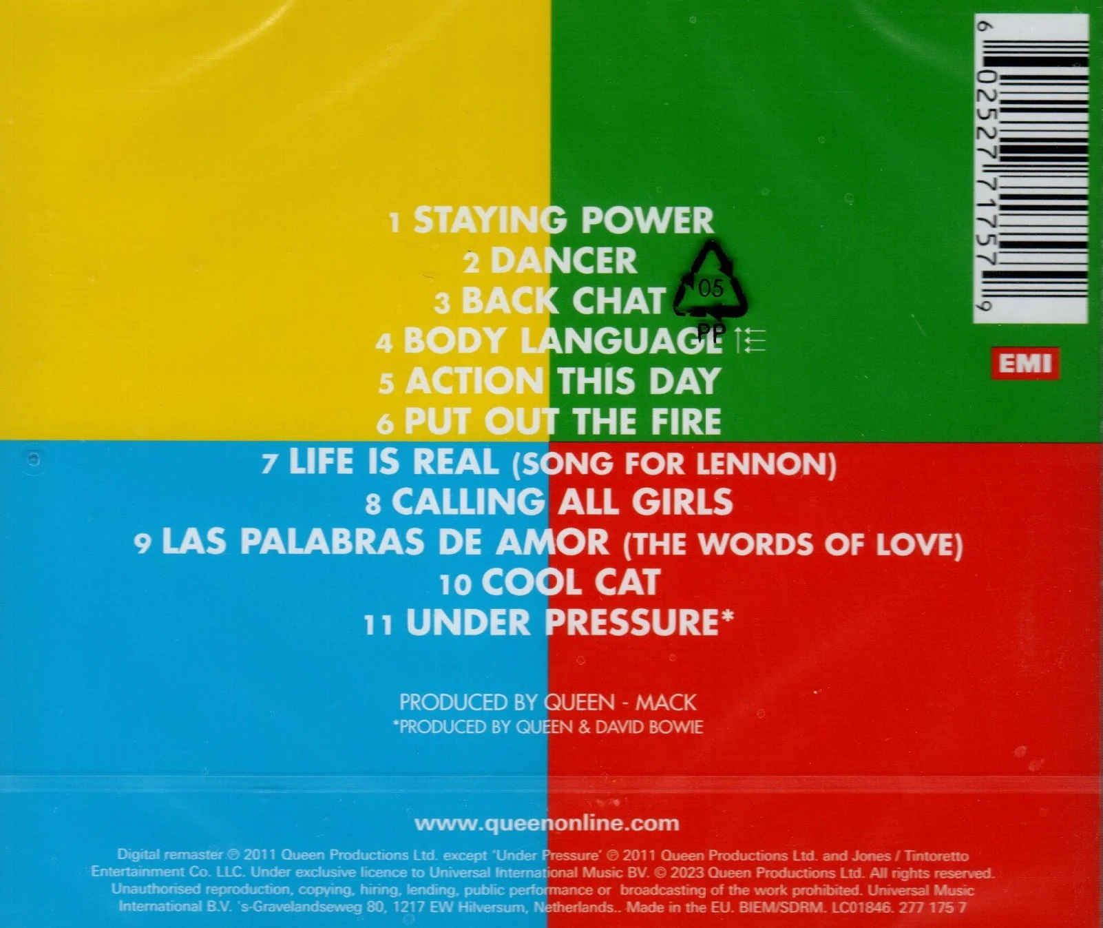 CD Queen – Hot Space - Image 2