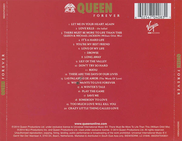 CD Queen ‎– Queen Forever - Image 2