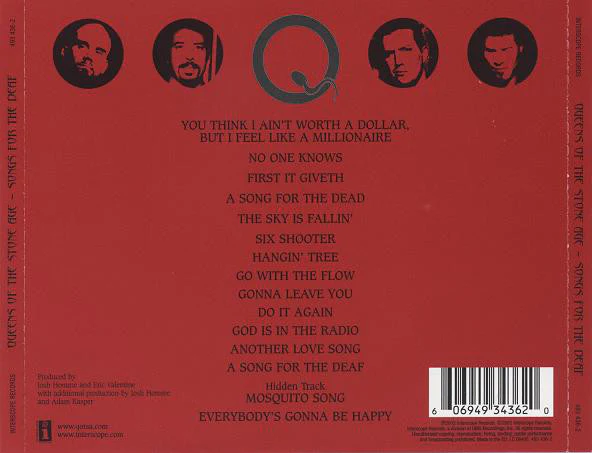 CD Queens Of The Stone Age – Songs For The Deaf - Image 2
