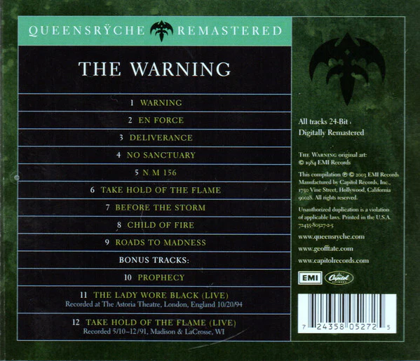 CD Queensrÿche - The Warning - Image 2