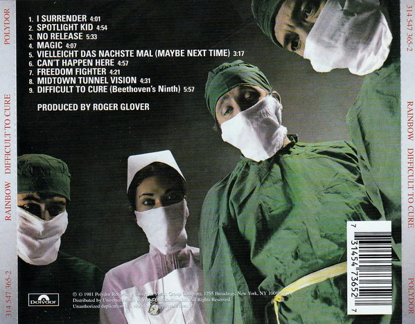 CD Rainbow – Difficult To Cure - Image 2
