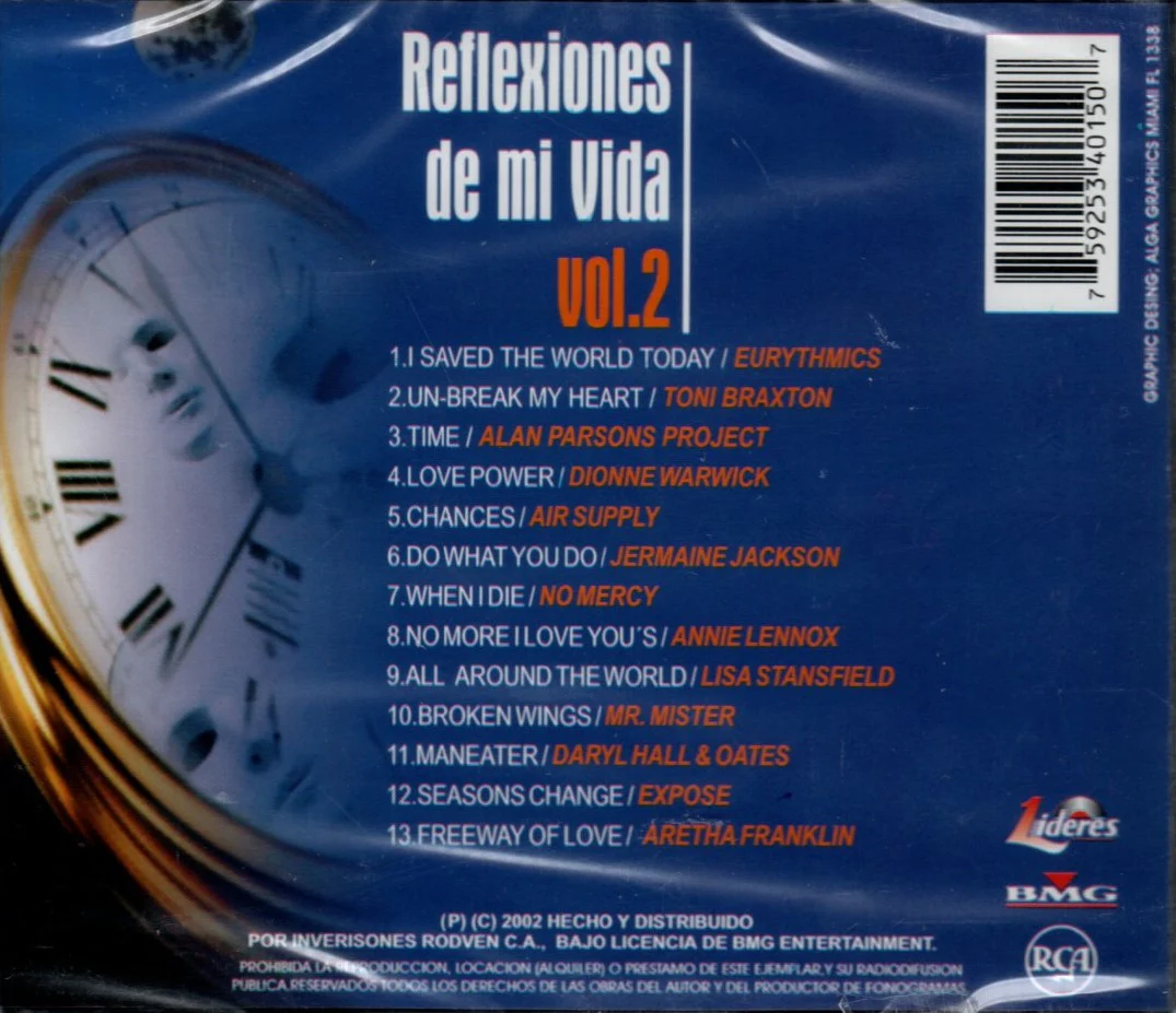 CD Reflexiones De Mi Vida Vol 2 - Image 2