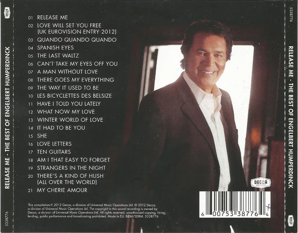 CD Engelbert Humperdinck – Release Me (The Best Of Engelbert Humperdinck) - Image 2