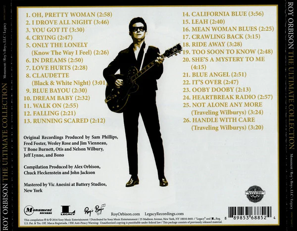CD Roy Orbison – The Ultimate Collection - Image 2