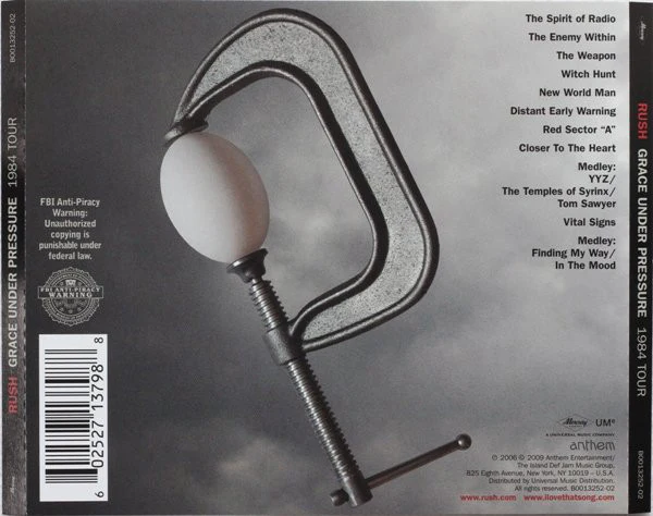 CD Rush – Grace Under Pressure - Image 2