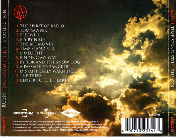 CD Rush ‎• Time Stand Still: The Collection - Image 2