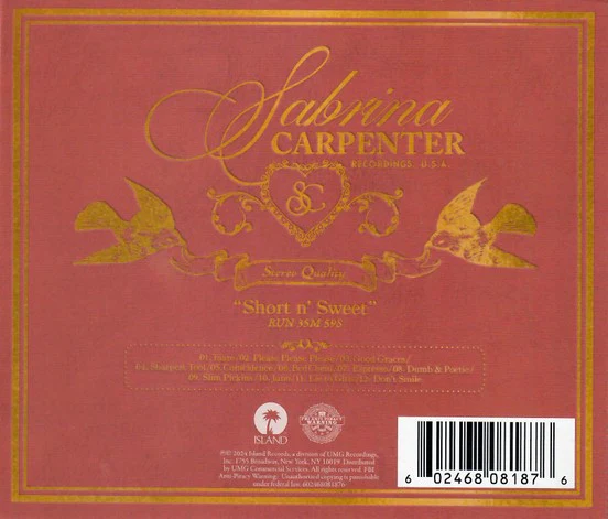 CD Sabrina Carpenter – Short N' Sweet - Image 2