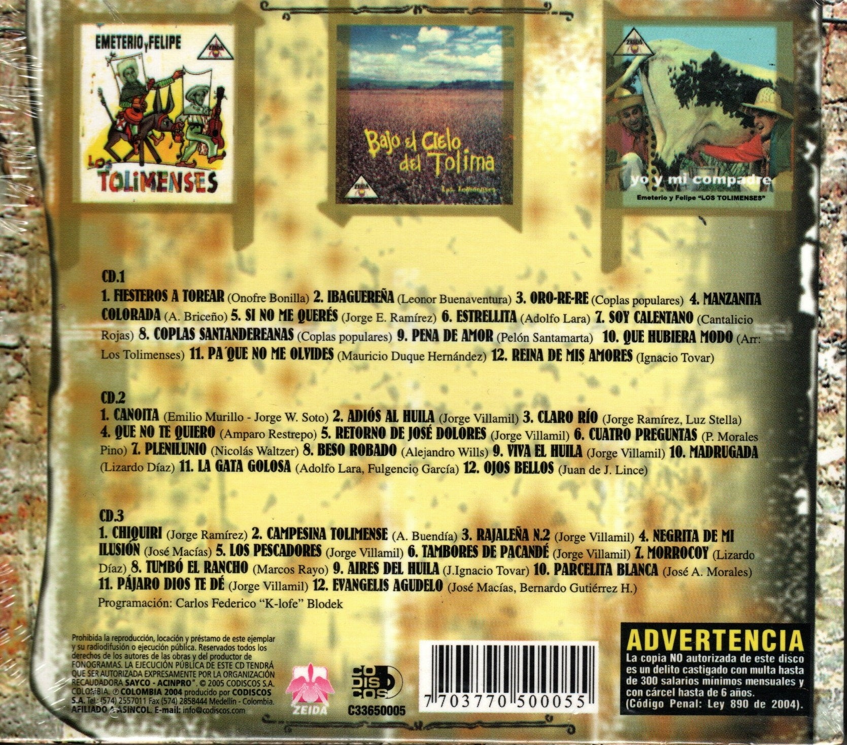 CD Serie Tradicional / los Tolimenses - Image 2