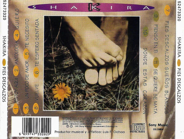 CD Shakira - Pies descalzos - Image 2