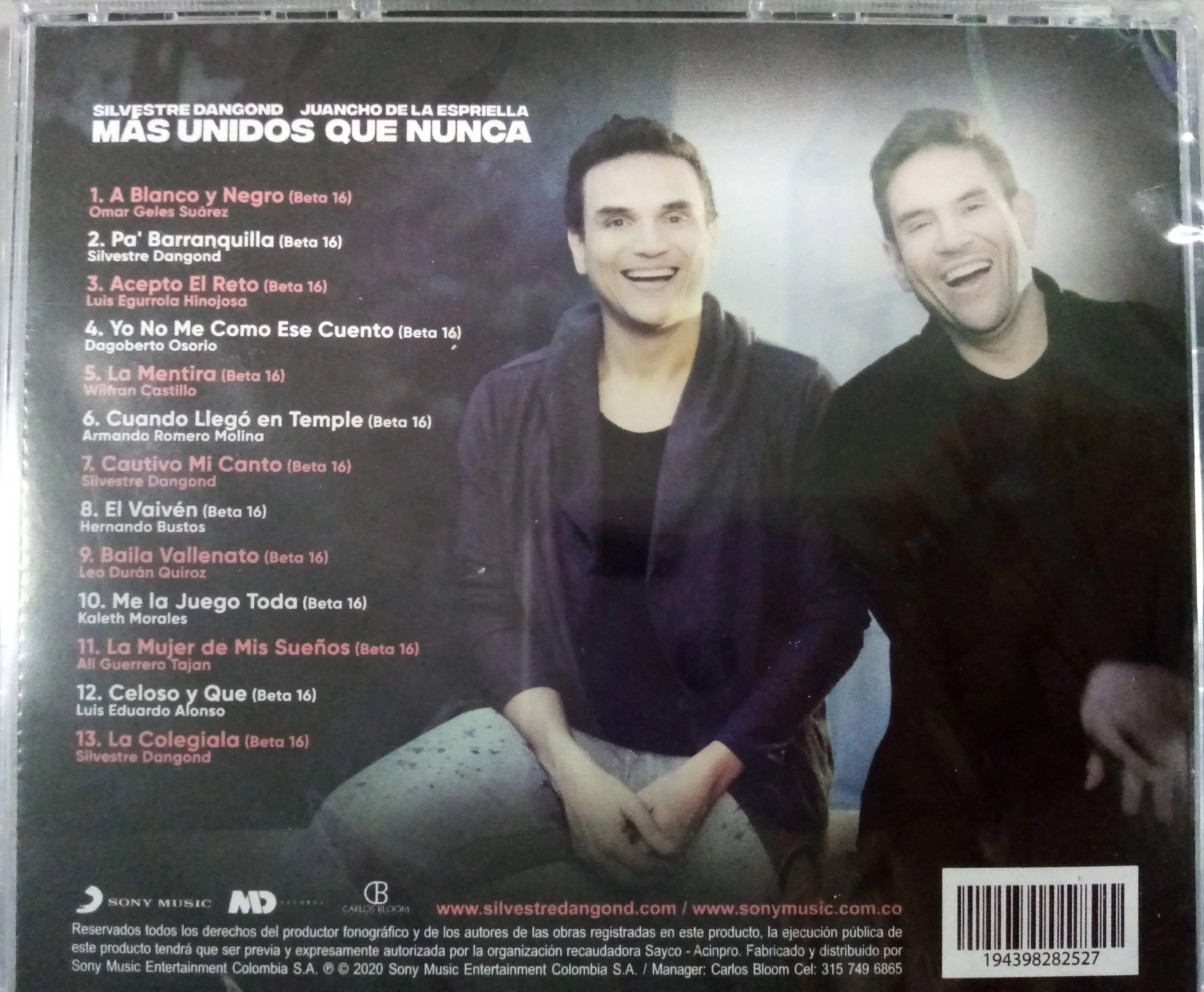 CD Silvestre Dangond - Juancho De La Espriella - Más Unidos Que Nunca - Image 2