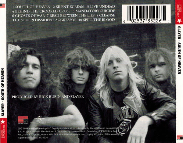 CD Slayer ‎– South Of Heaven - Image 2
