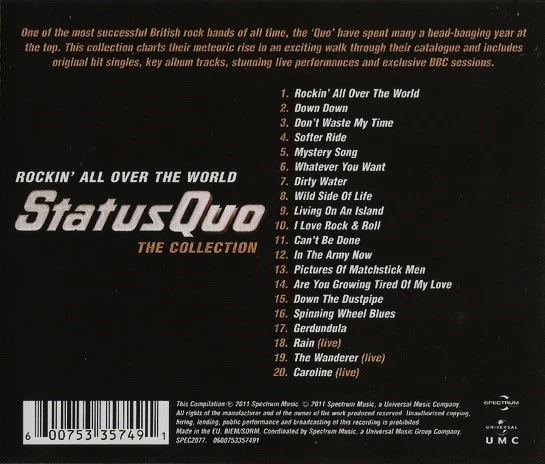 CD Status Quo – Rockin' All Over The World: The Collection - Image 2