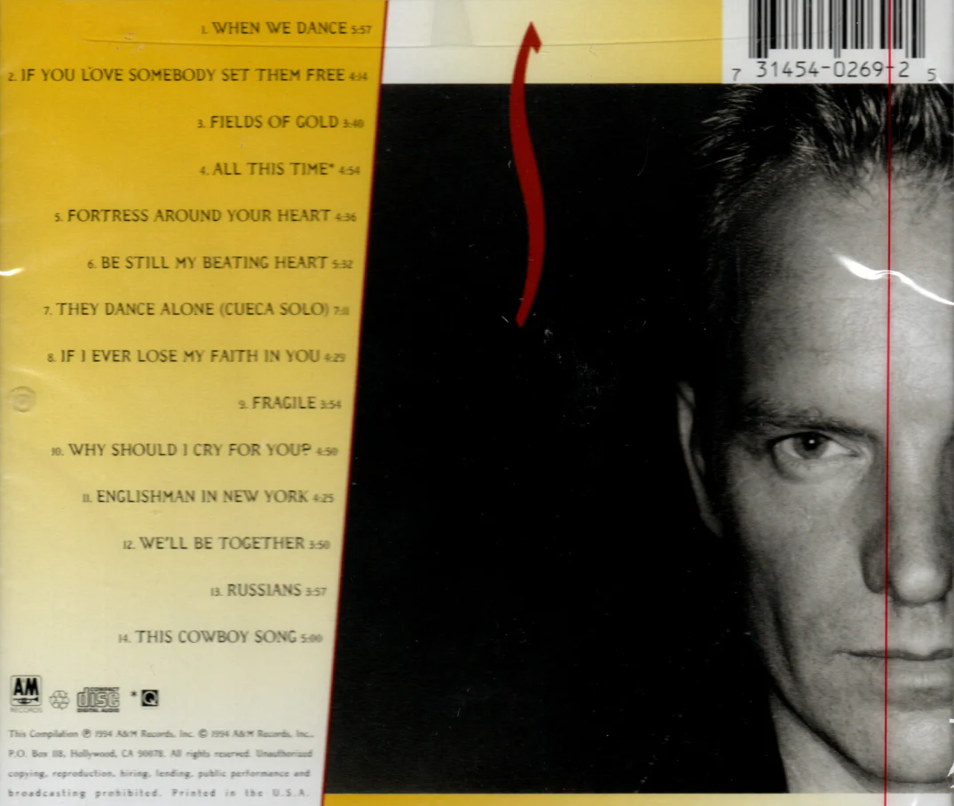 CD Sting – Fields Of Gold: The Best Of Sting 1984 - 1994 - Image 2