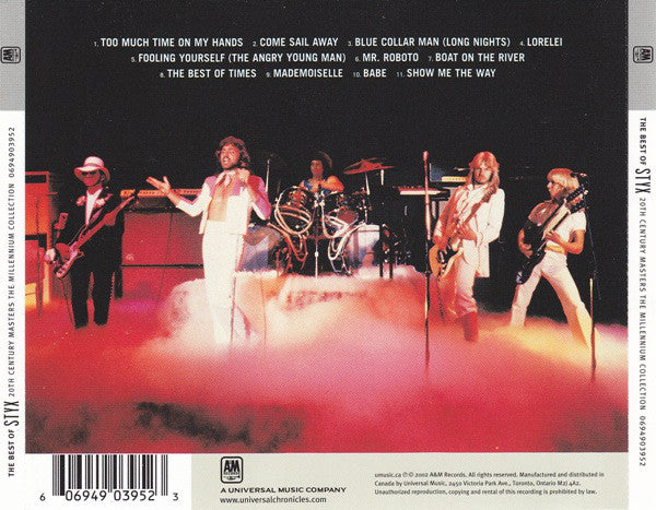 CD Styx ‎– The Best Of Styx - Image 2