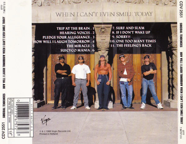 CD Suicidal Tendencies – How Will I Laugh Tomorrow When I Can't Even Smile Today - Image 2