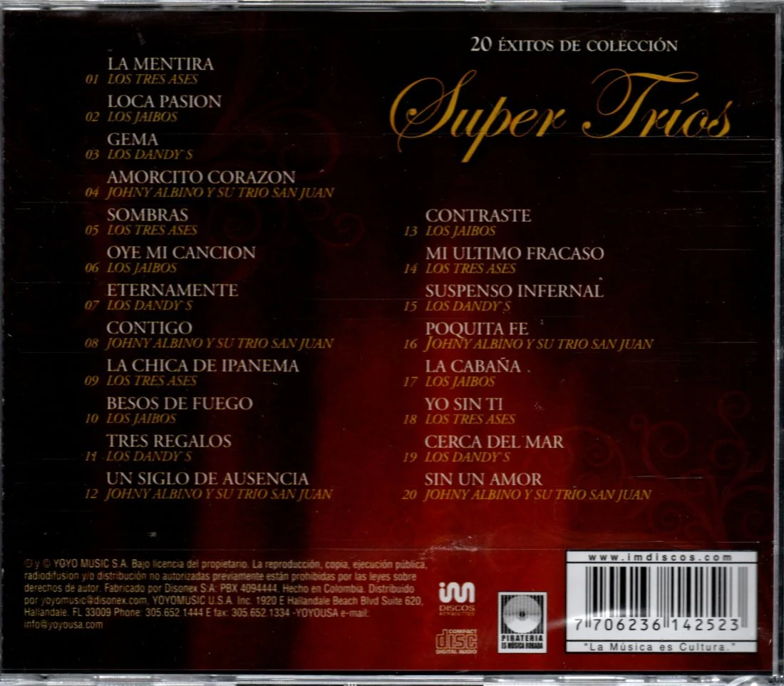 CD Super Trios - 20 Éxitos De Colección - Image 2