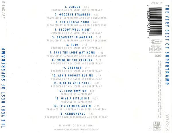CD Supertramp – The Very Best Of Supertramp - Image 2