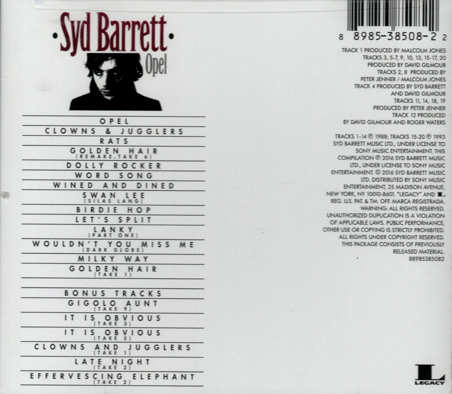 CD Syd Barrett – Opel - Image 2