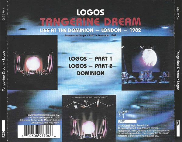 CD Tangerine Dream – Logos Live - Image 2