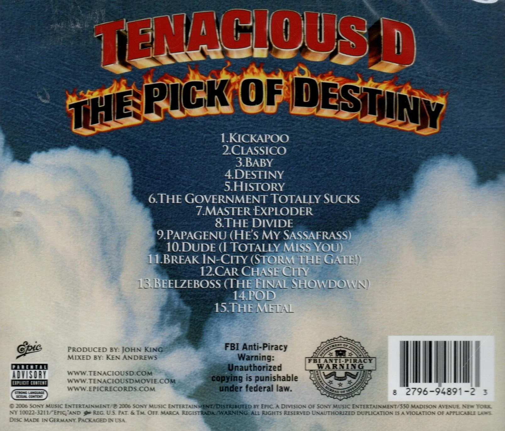 CD Tenacious D – The Pick Of Destiny - Image 2