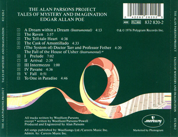 CD The Alan Parsons Project – Tales Of Mystery And Imagination - Image 2