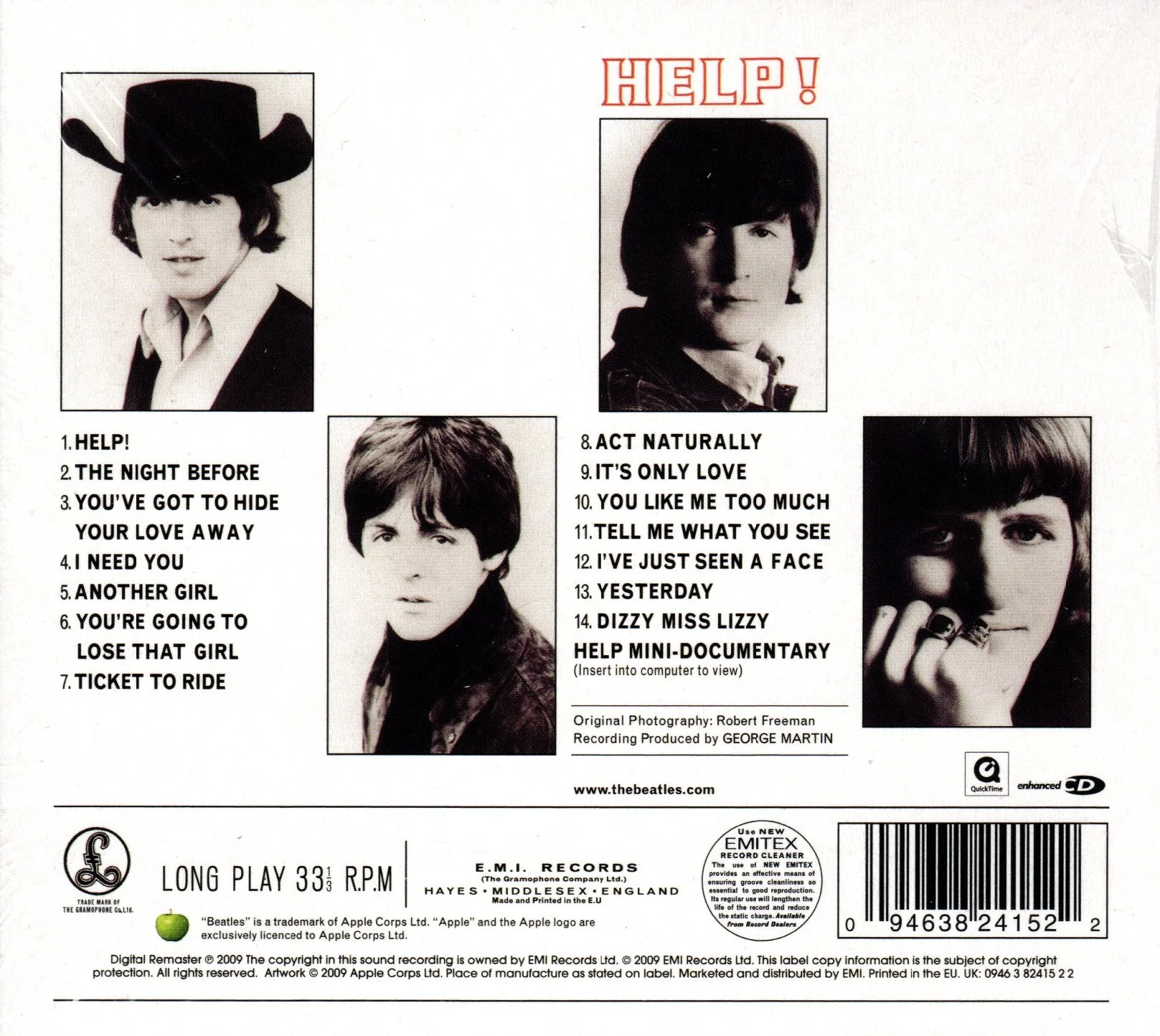 CD The Beatles ‎– Help! - Image 2