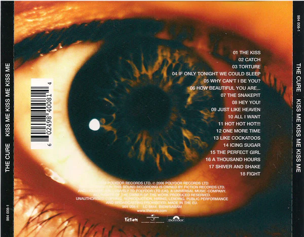 CD The Cure ‎– Kiss Me Kiss Me Kiss Me - Image 2