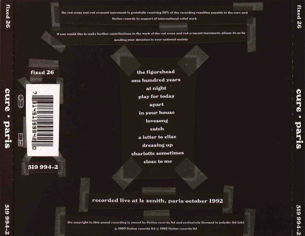 CD The Cure · Paris - Image 2