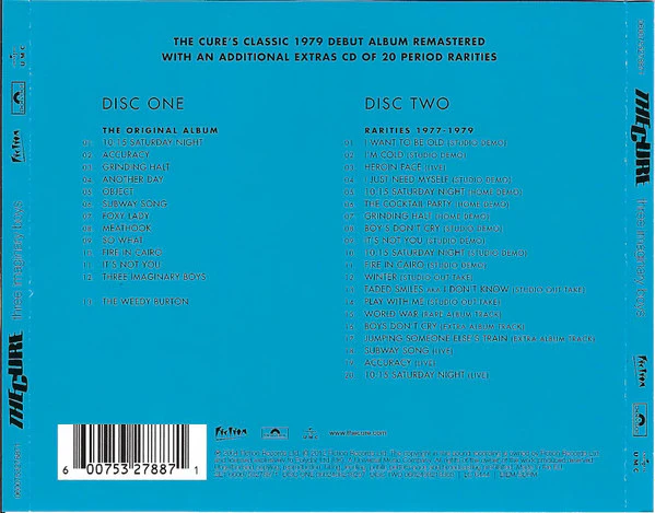 CD The Cure – Three Imaginary Boys - Image 2
