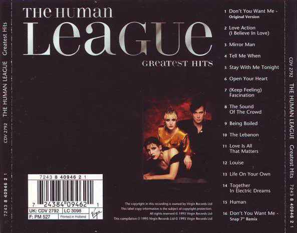CD The Human League – Greatest Hits - Image 2