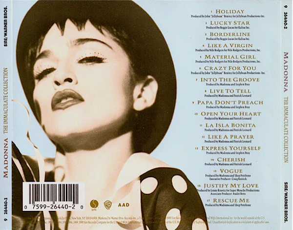 CD Madonna – The Immaculate Collection - Image 2
