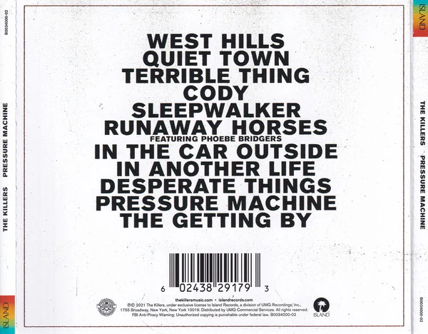 CD The Killers – Pressure Machine - Image 2