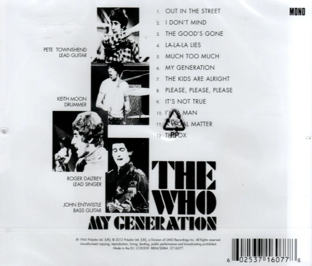 CD The Who – My Generation - Image 2