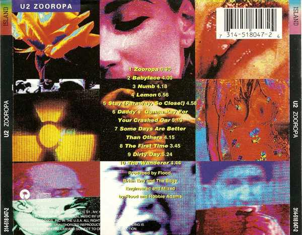 CD U2 – Zooropa - Image 2