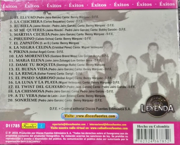 CD Los Golden Boys - Una Leyenda - Image 2