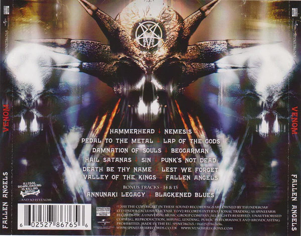 CD Venom ‎– Fallen Angels - Image 2