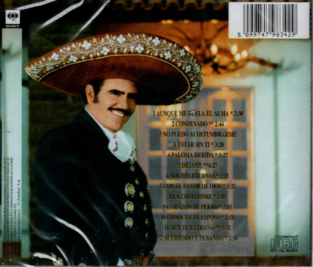 CD Vicente Fernández - Aunque Me Duela El Alma - Image 2
