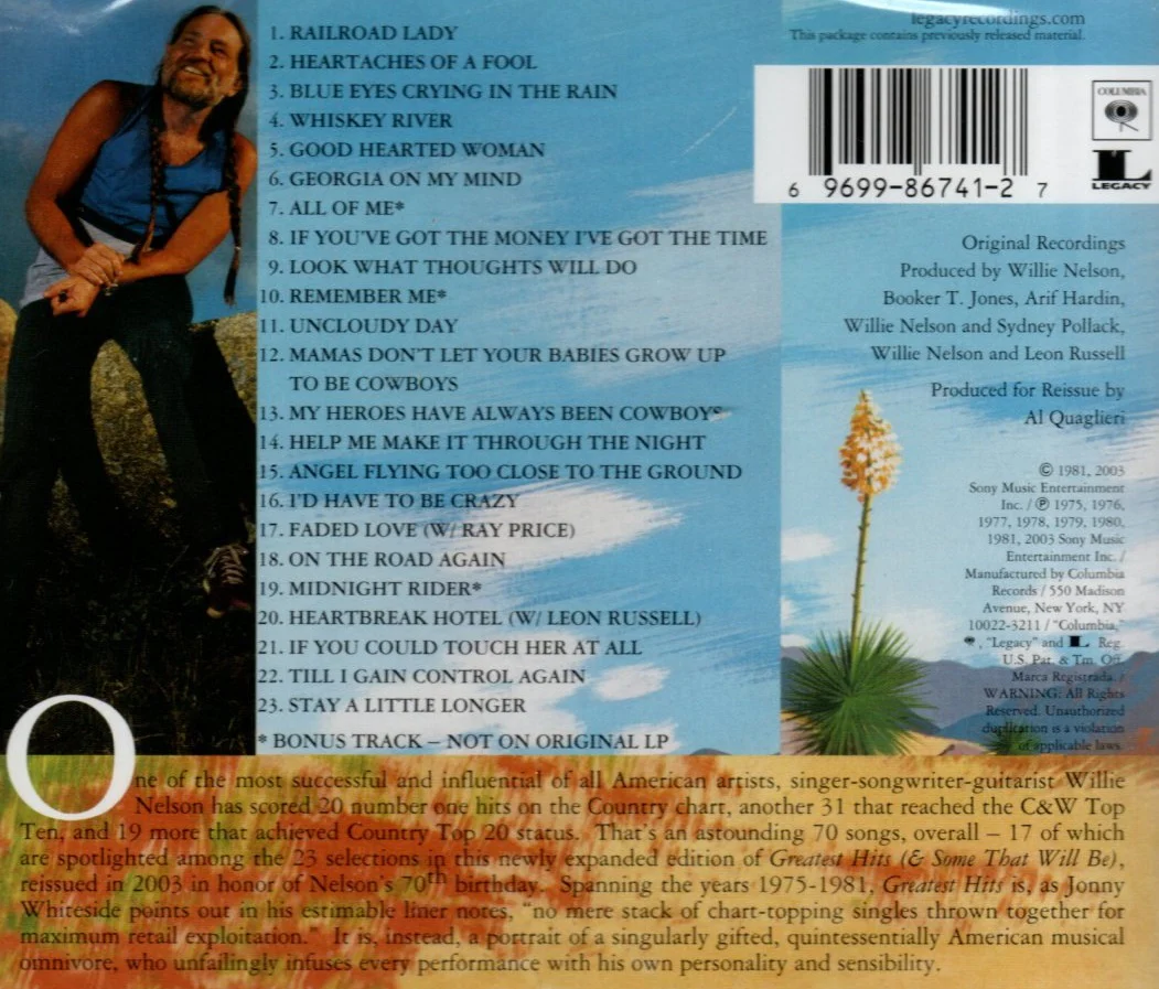 CD Willie Nelson – Greatest Hits (& Some That Will Be) - Image 2